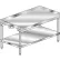 Support pour équipement de fabrication aéronautique avec crédence, plateau en acier inoxydable 430 de calibre 18, 30" de largeur x 36" de profondeur