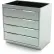 Meuble bas en acier inoxydable AERO BC-3300, 4 tiroirs, 30" de largeur x 21" de profondeur x 36" de hauteur
