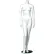 Mannequin féminin - Sans tête, mains le long du corps, jambes tendues - Finition mate