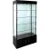 Vitrine-tour en verre éclairée - Entièrement assemblée - 40" de largeur x 18" de profondeur x 73" de hauteur - Noire