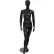 Mannequin féminin - mains le long du corps, genou droit fléchi - finition brillante, noir