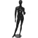 Mannequin féminin - Main gauche sur la hanche, jambe droite de profil - Finition brillante, noir