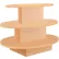 Table ovale, 3 niveaux, en érable