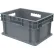 Conteneur Akro-Mils® à parois droites et Akro-Mils® , 15-3/4" de longueur x 11-3/4" de largeur x 8-1/4" de hauteur, gris - Lot de 12