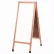 Tableau blanc Aarco en chêne massif, structure en A, pour trottoir – 18" de largeur x 42" de hauteur