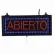 Petite DEL espagnole « Abierto » (Ouvert) d'Aarco - 16-1/8" de largeur x 6-3/4" de hauteur