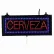 Aarco Small Spanish LED Sign Cerveza (Beer) - 16-1/8"W x 6-3/4"H