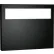 ASI® Surface Mounted Toilet Seat Cover, Stainless Steel, Black