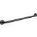 ASI® Snap Flange Grab Bars, 24"W x 1-1/2"D, Stainless Steel, Black