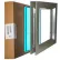 Air Louvers Steel Beveled Vision Lite W/ Glazing, 24" x 60", Tempered Glazing, Bronze