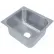 Évier encastré Advance Tabco®, un bac, cuve de 16 L x 20 W, hauteur totale de 12", épaisseur de 18 gauge