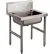 Évier à vadrouille autoportant Advance Tabco®, un compartiment, cuve de 40,6 cm (L) x 50,8 cm (l) x 20,3 cm (H), acier inoxydable 304