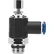 AIGNEP Flow Control, 85968-04-02, Knob Adj., 1/4" Tube X 1/8" Swift-Fit, Composite Body