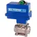 BI-TORQ 2" 3-Pc SS NPT Ball Valve W/NEMA 4 115VAC