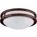 Amax Lighting LED-JR003BRZ 17" LED 2 Ring Ceiling Fixture, 35W, 4000 CCT, 2900 Lumen, 82 CRI, Bronze