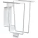 Horizon Mfg. Sharps Container Rack 4071, Holds 1 Quart Sharps Container, White