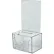 Global Approved 206388 Petite boîte à suggestions avec poche, serrure et clés, transparente, 5,5" x 3,5", 1 pièce