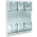 Porte-brochures mural à 6 poches Global Approved 252066, 14,5" x 16" - Lot de 2