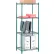Étagère Nexel® 4, structure à étagères métalliques Poly-Green®, ensemble de base, 24" de largeur x 18" de profondeur x 63" de hauteur
