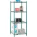 Étagère Nexel® 4, structure à étagères métalliques Poly-Green®, ensemble de base, 24" de largeur x 24" de profondeur x 63" de hauteur