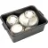 Boîte à vaisselle Winco PL-7K, noire, 54,6 cm (P) x 40 cm (L) x 18,4 cm (H), certifiée NSF