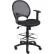 Tabouret de dessin Boss Mesh avec accoudoirs réglables - Tissu - Noir