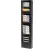 Porte-dossiers mural suspendu Global Industrial™ pour dossiers médicaux, 20 pochettes, noir