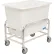 Chariot de transport de vrac Global Industrial™ avec bac blanc, 8 boisseaux, 36-1/4" L x 24-1/4" l x 36" H