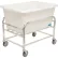 Chariot de transport de vrac Global Industrial™ avec bac blanc, 9 bushels, 41-1/2" de longueur x 29-1/2" de largeur x 36" de hauteur