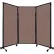 Panneau de cloison acoustique mobile, AWRD, tissu 70" x 8'4", avec roulettes, couleur « Latte »