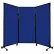 Panneau de cloison acoustique portable, AWRD, tissu 70" x 8'4", avec roulettes, bleu roi