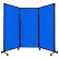 Panneau de cloison acoustique portable, AWRD, 70" x 8'4", avec roulettes, bleu