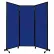 Panneau de cloison acoustique portable, AWRD, tissu 88" x 8'4", avec roulettes, bleu roi