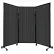 Panneau de cloison acoustique mobile, AWRD, 70" x 8'4", avec roulettes, gris
