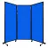 Panneau de séparation acoustique portable, AWRD, 80" x 8'4", avec roulettes, bleu