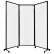 Portable Acoustical Partition Panel, AWRD 88"x8'4" With Casters, Opal