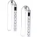 Mini Surge Protected Power Strip, 6 Outlets, 15A, 90 Joules, 2-1/2' Cord 2PK