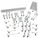 Kennedy® Toolboard 30 Piece Toolholder Assortment Set