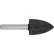 Century Drill 75202 Meule sur tige, diamètre 11/16", queue de 1/4", oxyde d'aluminium A12