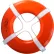 Bouée annulaire Kemp 20", orange, homologuée par l'USCG, 10-206-ORG