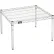 Nexel® Support de calage en fil chromé - 24" de largeur x 21" de profondeur x 14" de hauteur