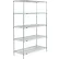 Étagère Nexel® 5, structure à étagères métalliques Poly-Z-Brite®, kit de base, 30" de largeur x 18" de profondeur x 63" de hauteur