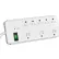 Parasurtenseur GoGreen Power à 8 prises avec 750 joules, cordon de 6 pieds, GG-18316WH - Blanc