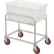 Chariot de transport en vrac Winholt en aluminium, modèle 3 bushels BLC-1 avec bac blanc, 30" de long x 19" de large x 32" de haut