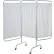 Drive Medical 13508 : paravent de protection de l'intimité du patient à 3 panneaux, panneaux en vinyle blanc et tubes en aluminium de 1" de diamètre