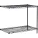 Étagère Nexel® 2, structure en fil métallique avec revêtement époxy noir, module d'extension, 24" de largeur x 14" de profondeur x 34" de hauteur