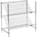 Nexel® étagères, étagère en fil métallique chromé à barreaux inclinés, modèle de base, 36" de largeur x 18" de profondeur x 34" de hauteur