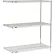 Nexel® 3 Shelf, Chrome Wire Shelving Unit, Add On, 24"W x 18"D x 54"H