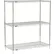 Étagère Nexel® 3, structure en fil d'acier inoxydable, ensemble de base, 24" de largeur x 14" de profondeur x 54" de hauteur