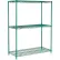 Étagère Nexel® 3, structure à étagères métalliques Poly-Green®, ensemble de base, 24" de largeur x 21" de profondeur x 54" de hauteur